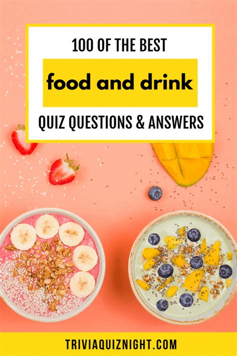 You can find the <strong>answers</strong> to the <strong>questions</strong> below, in the <strong>answers</strong> section. . Food and drink trivia questions and answers